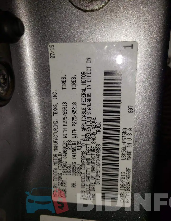5TFDY5F16FX489088 Photo# 13