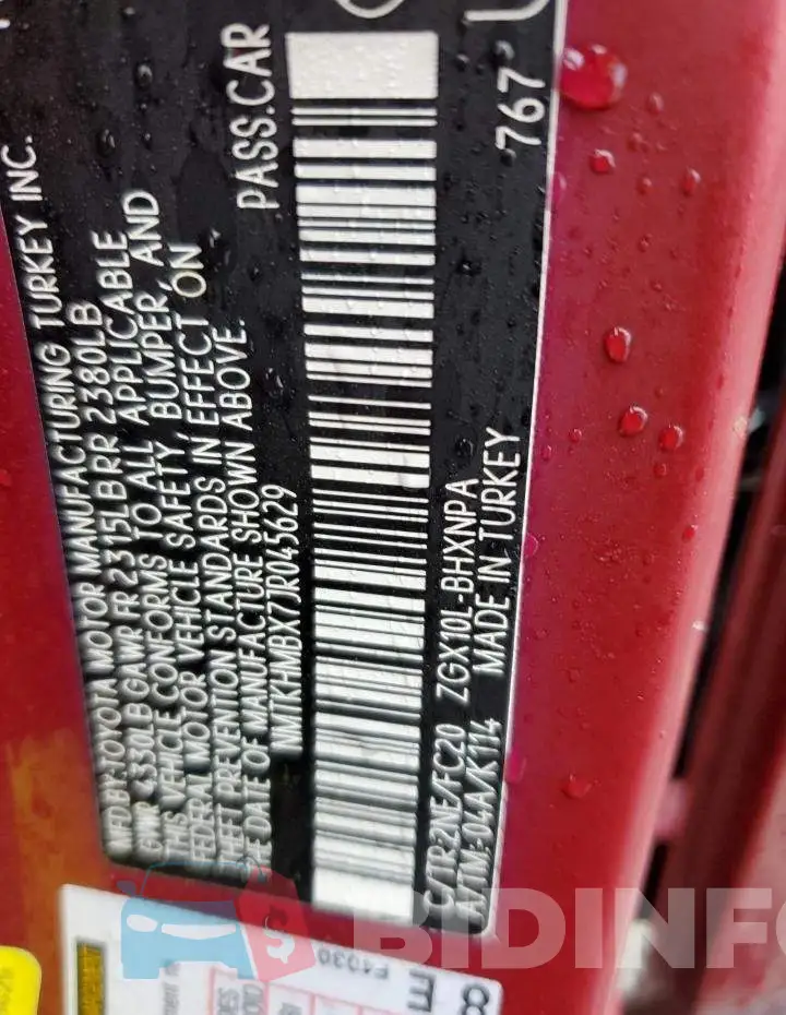 NMTKHMBX7JR045629 Photo# 13