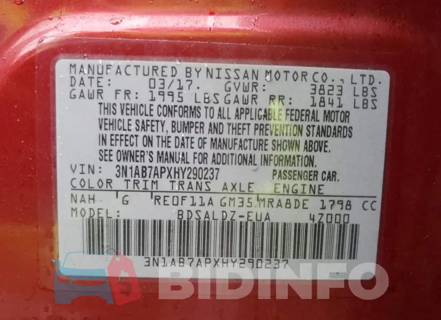 3N1AB7APXHY290237 Photo# 12
