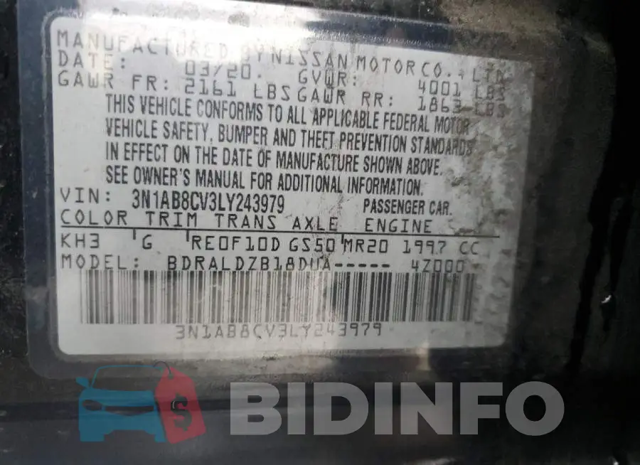 3N1AB8CV3LY243979 Photo# 13