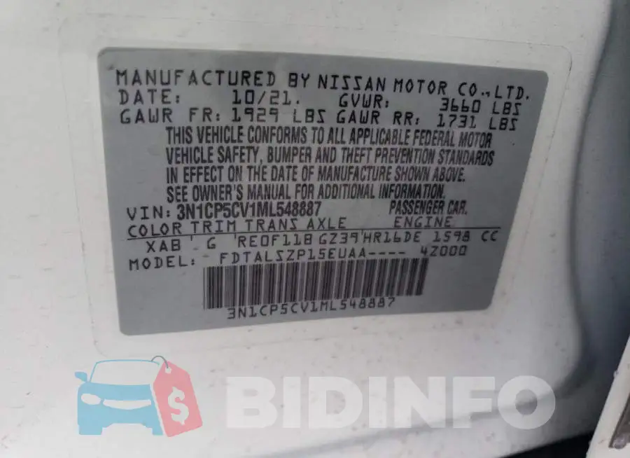 3N1CP5CV1ML548887 Photo# 12