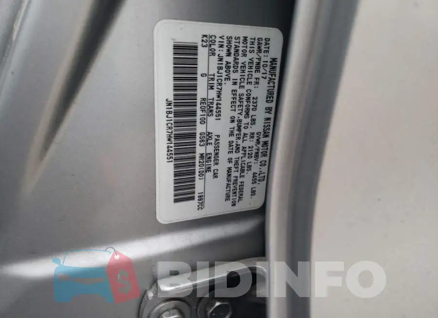 JN1BJ1CR7HW144551 Photo# 12