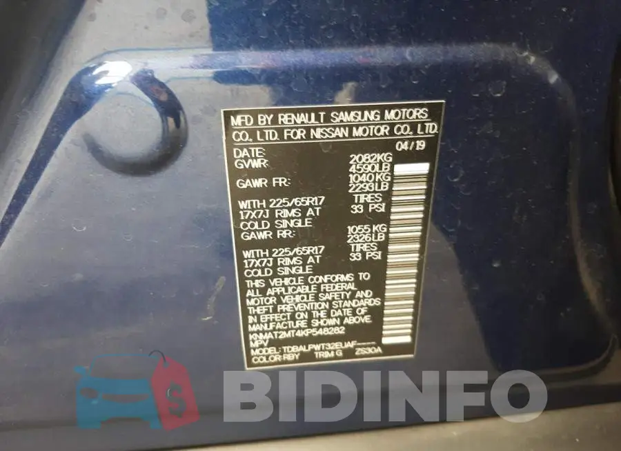 KNMAT2MT4KP548282 Photo# 13