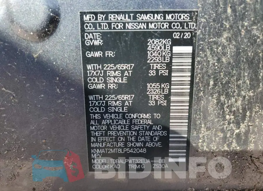 KNMAT2MT8LP542048 Photo# 10