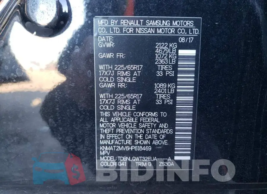 KNMAT2MV6HP618469 Photo# 12