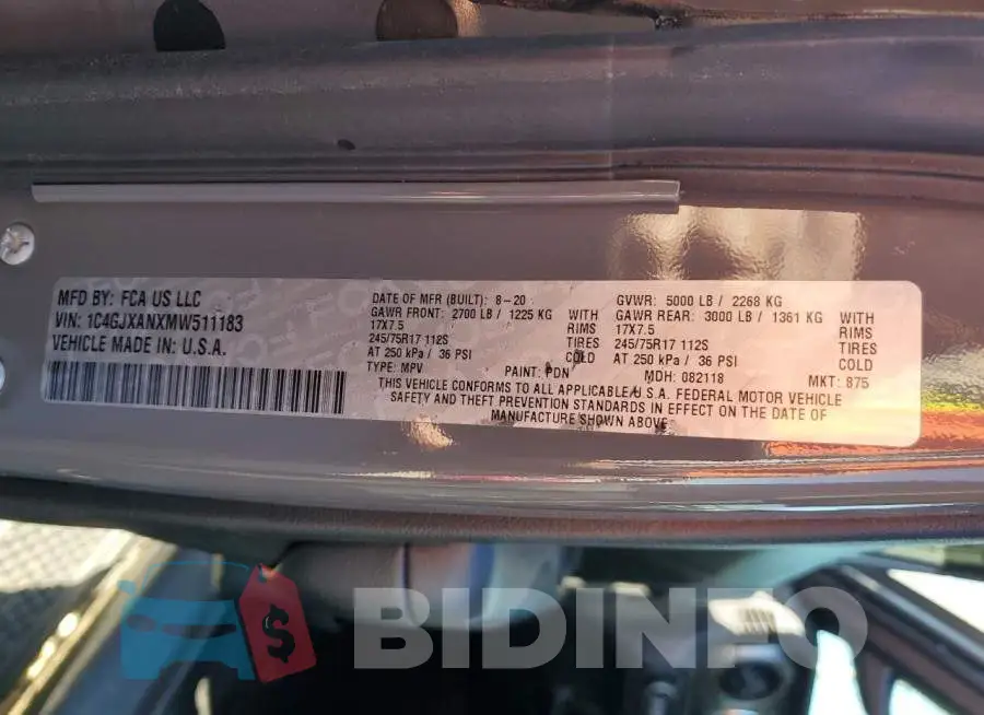 1C4GJXANXMW511183 Photo# 12