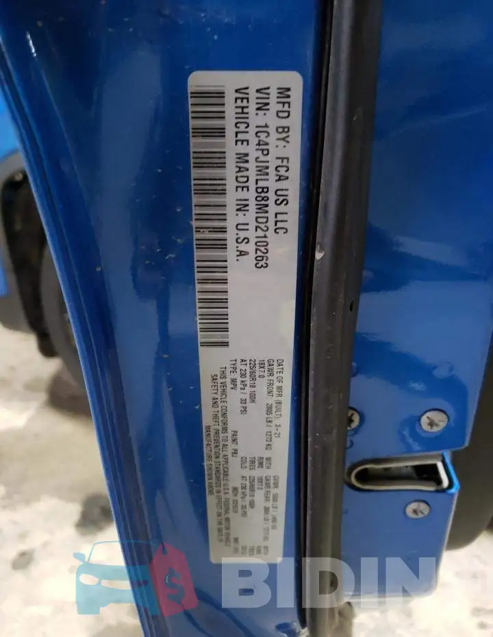 1C4PJMLB8MD210263 Photo# 13