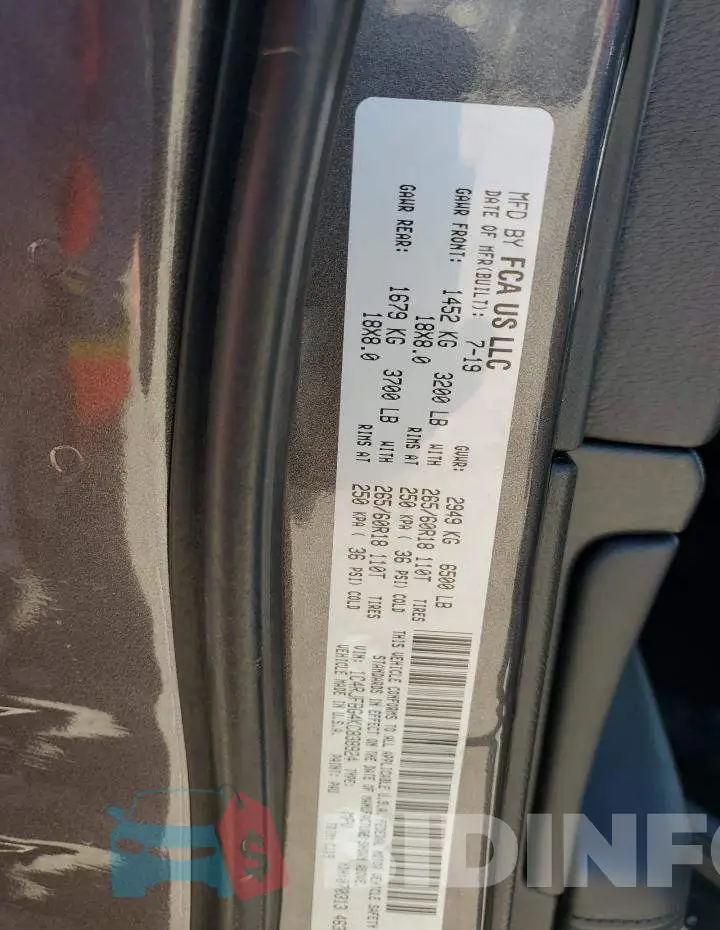 1C4RJFBG4KC838924 Photo# 14