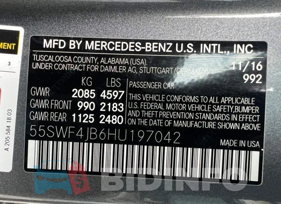 55SWF4JB6HU197042 Photo# 10