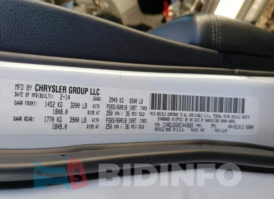 1C4RDJDG0EC443683 Photo# 13