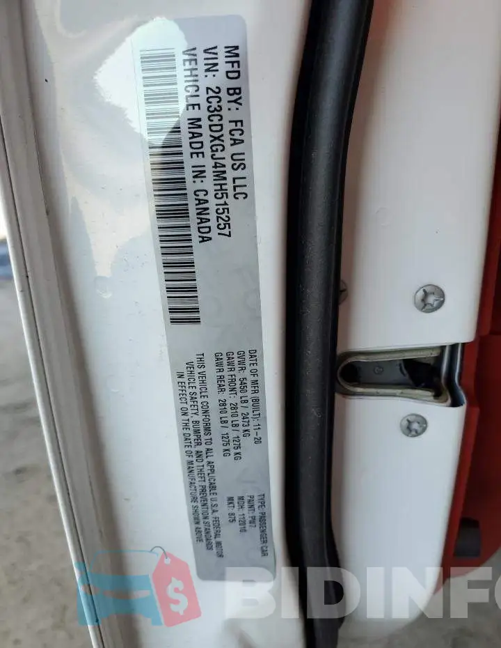 2C3CDXGJ4MH515257 Photo# 12