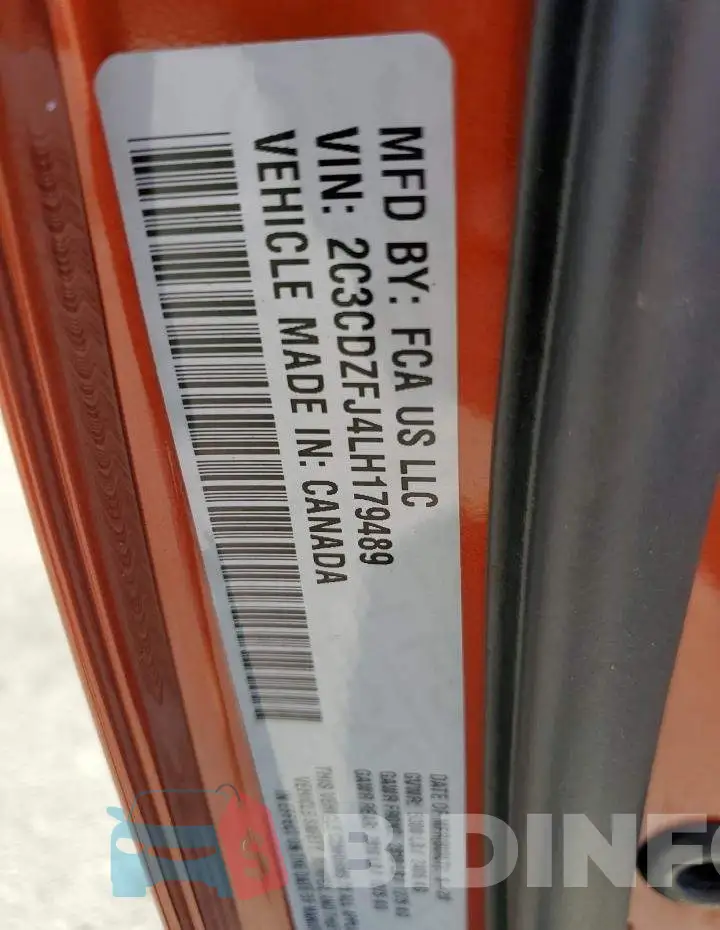 2C3CDZFJ4LH179489 Photo# 10