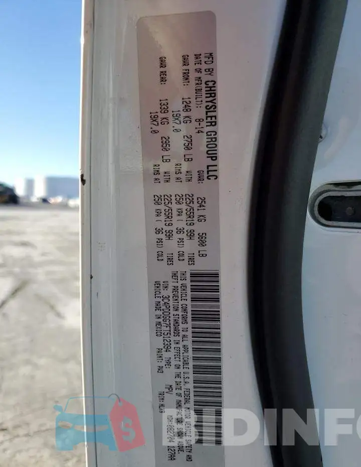 3C4PDDGG7FT512394 Photo# 13