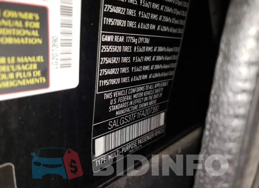 SALGS3TF1FA207390 Photo# 13