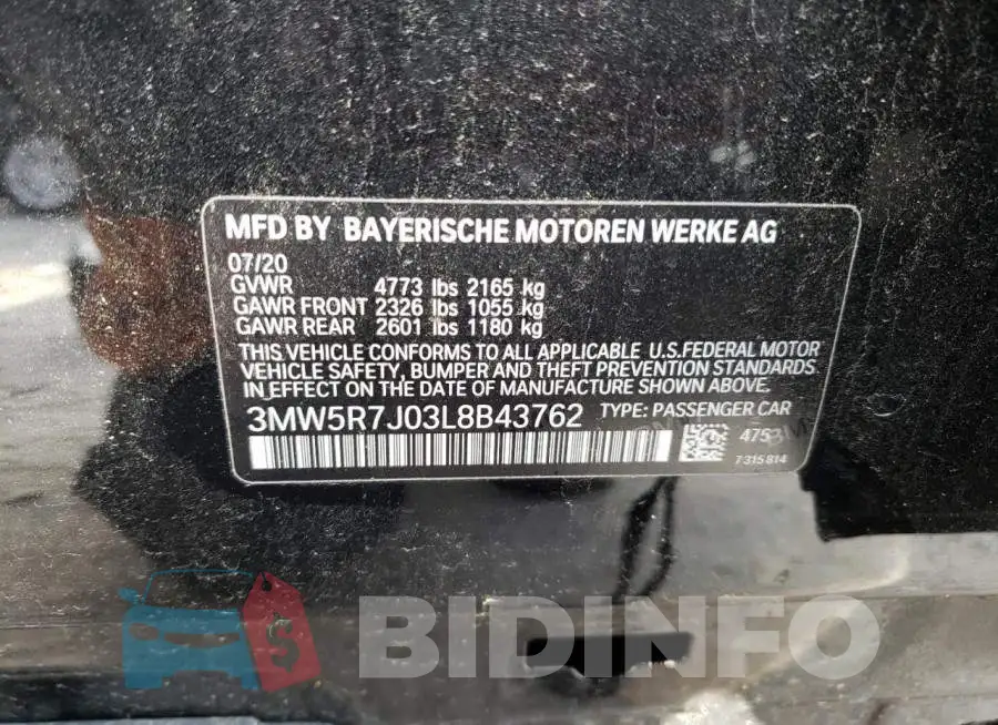 3MW5R7J03L8B43762 Photo# 12