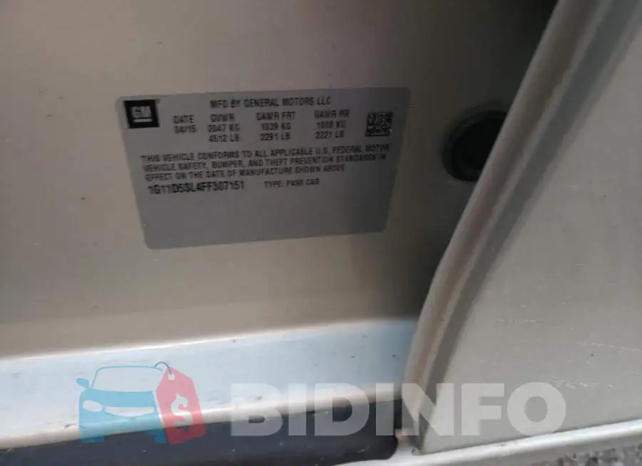 1G11D5SL4FF307151 Photo# 10