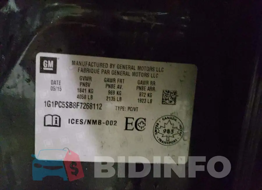 1G1PC5SB8F7268112 Photo# 10