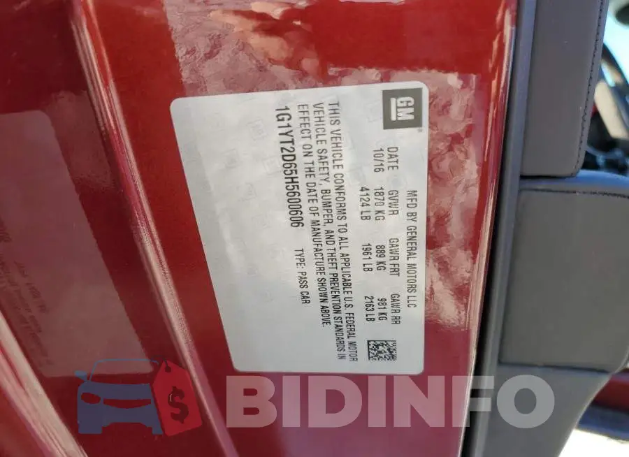 1G1YT2D65H5600606 Photo# 12