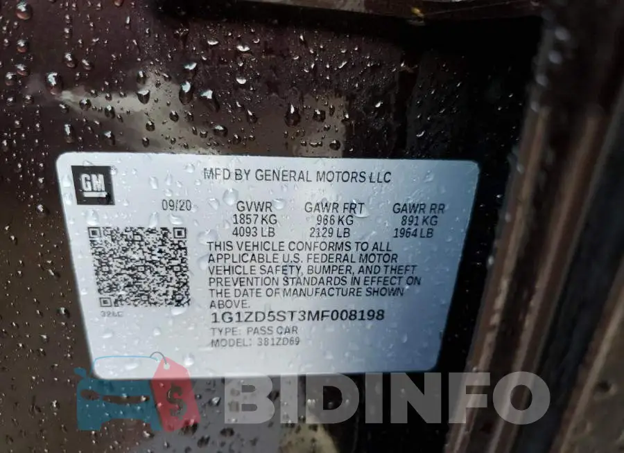 1G1ZD5ST3MF008198 Photo# 12