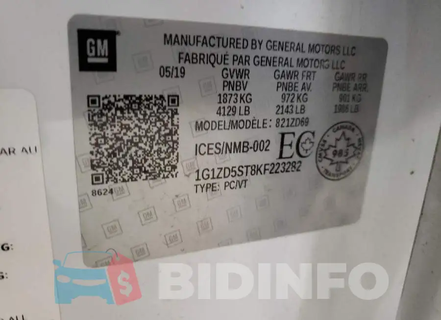 1G1ZD5ST8KF223282 Photo# 12