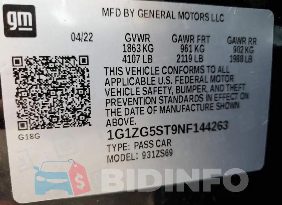 1G1ZG5ST9NF144263 Photo# 10