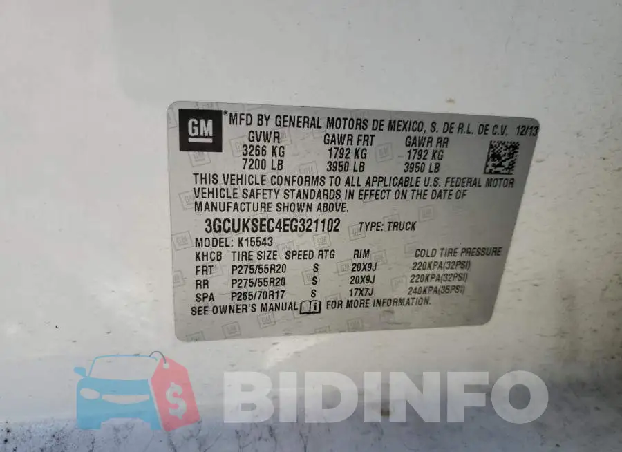 3GCUKSEC4EG321102 Photo# 12