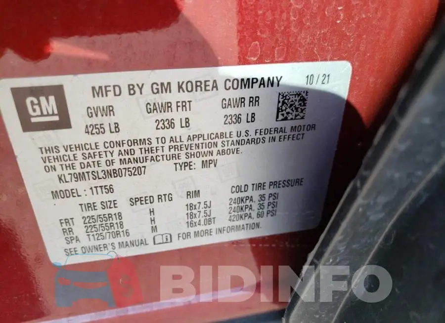KL79MTSL3NB075207 Photo# 12