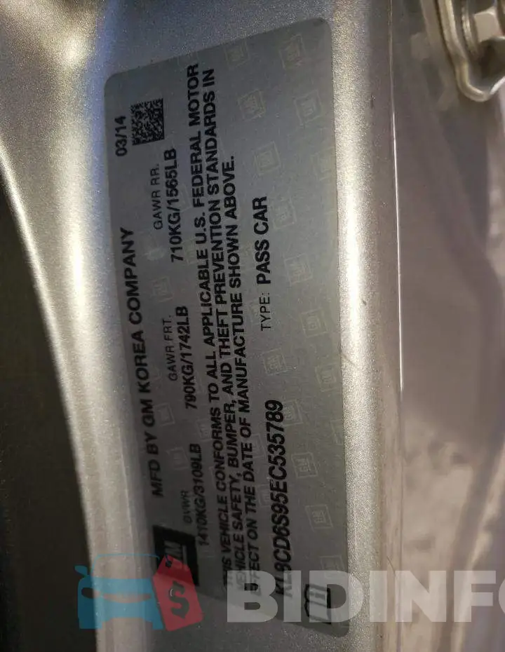 KL8CD6S95EC535789 Photo# 10