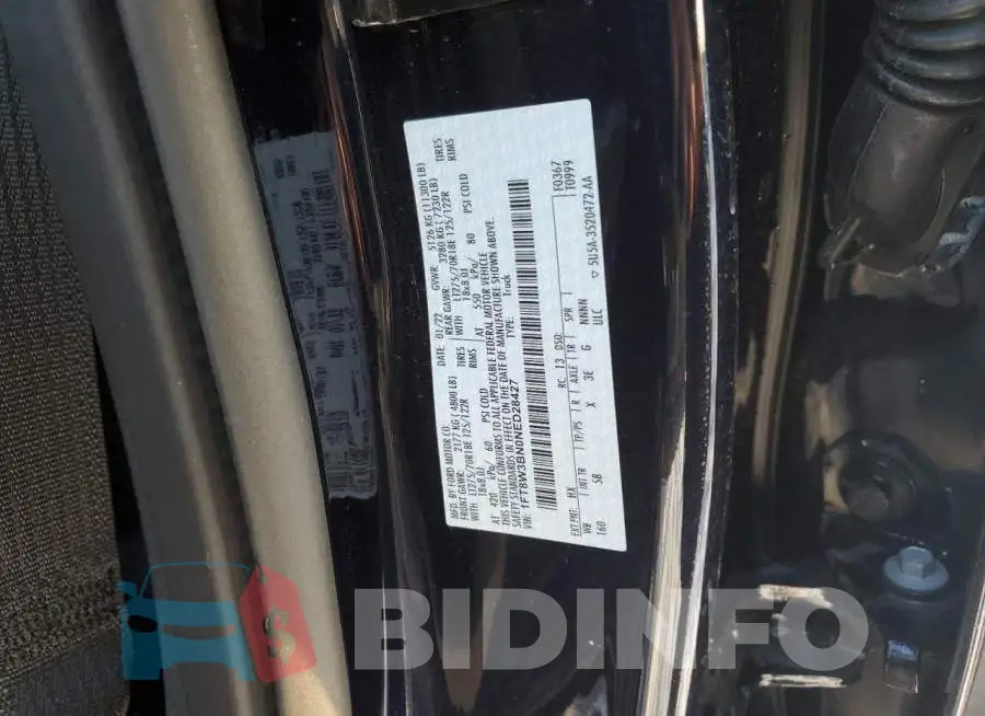 1FT8W3BN0NED28427 Photo# 12