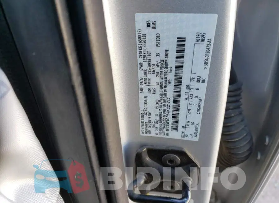 1FTEW1CP6JKC21742 Photo# 12