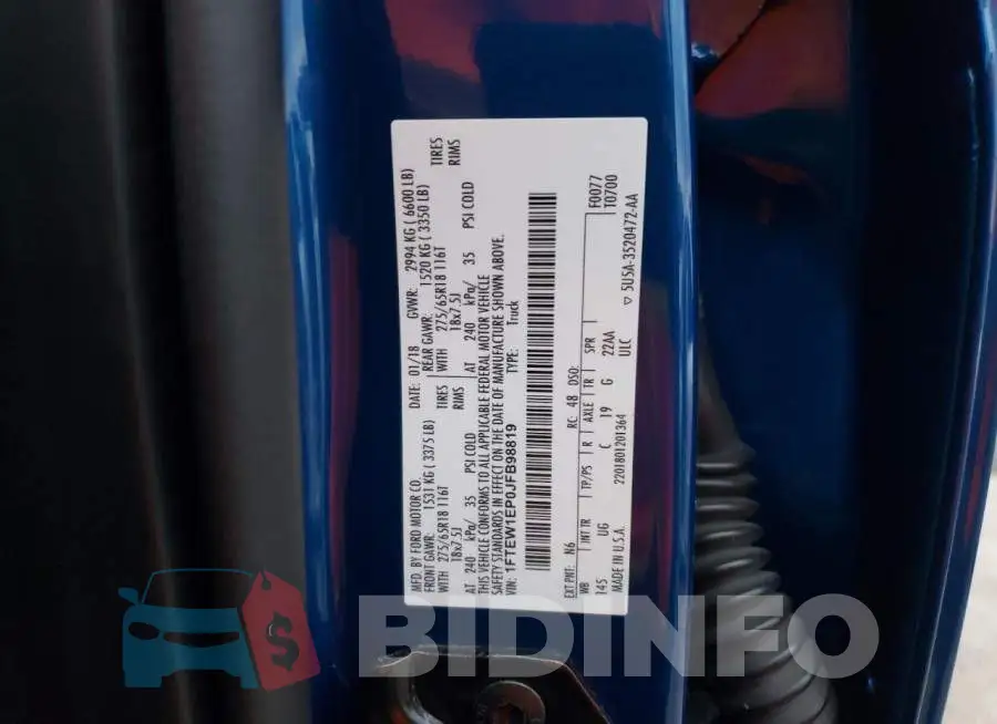 1FTEW1EP0JFB98819 Photo# 10