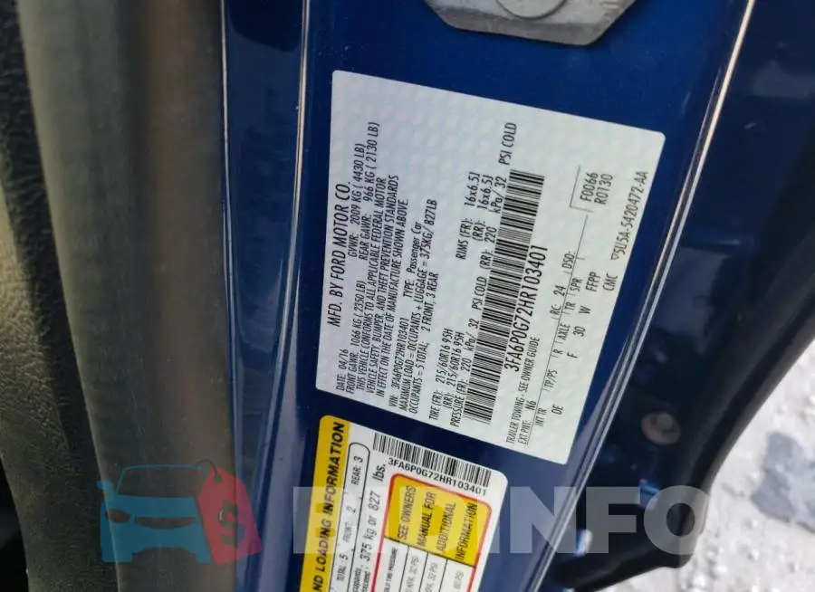 3FA6P0G72HR103401 Photo# 12