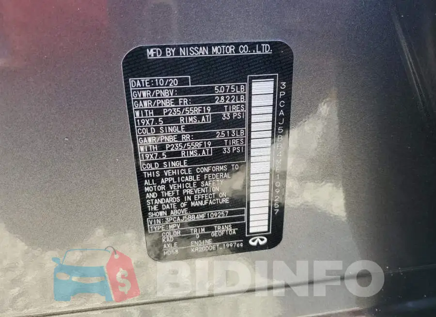 3PCAJ5BB4MF109257 Photo# 10