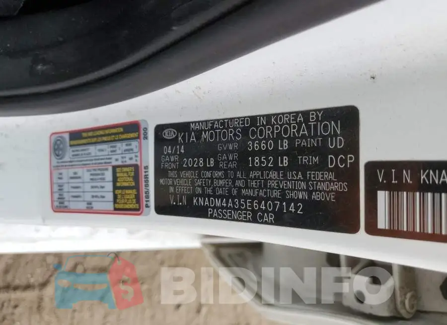 KNADM4A35E6407142 Photo# 12