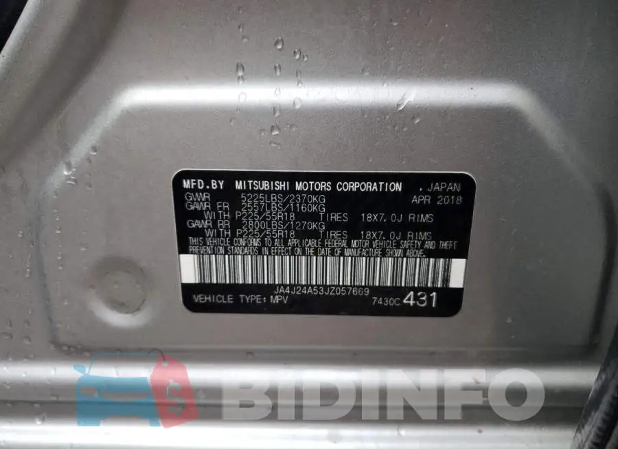JA4J24A53JZ057669 Photo# 10