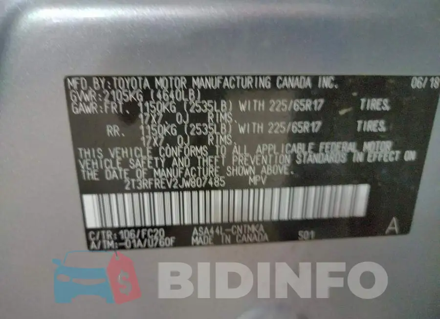 2T3RFREV2JW807485 Photo# 10