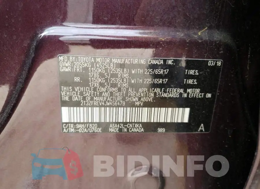 2T3ZFREV4JW456479 Photo# 10