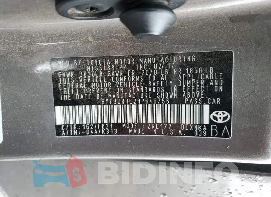 5YFBURHE2HP646756 Photo# 12