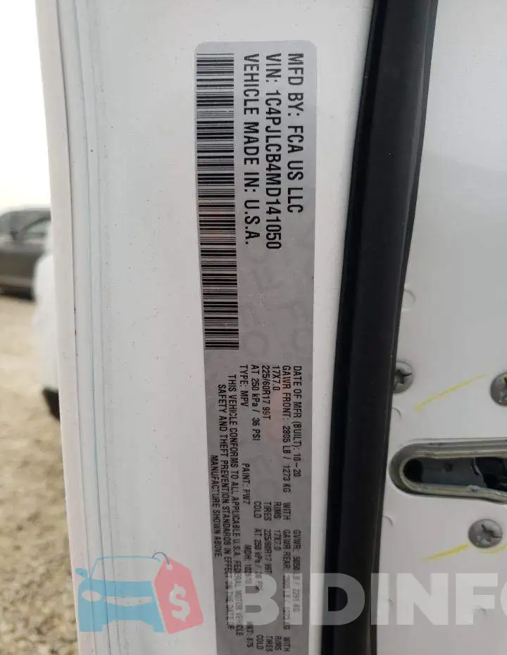 1C4PJLCB4MD141050 Photo# 13