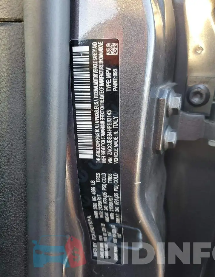 ZACCJBBB4HPE82143 Photo# 10