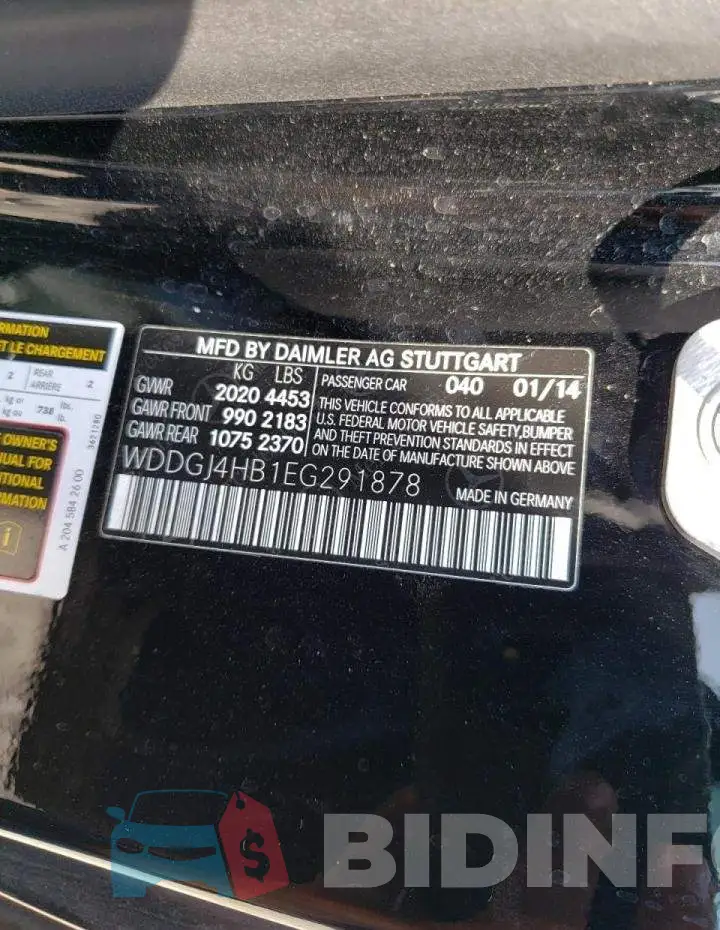WDDGJ4HB1EG291878 Photo# 10