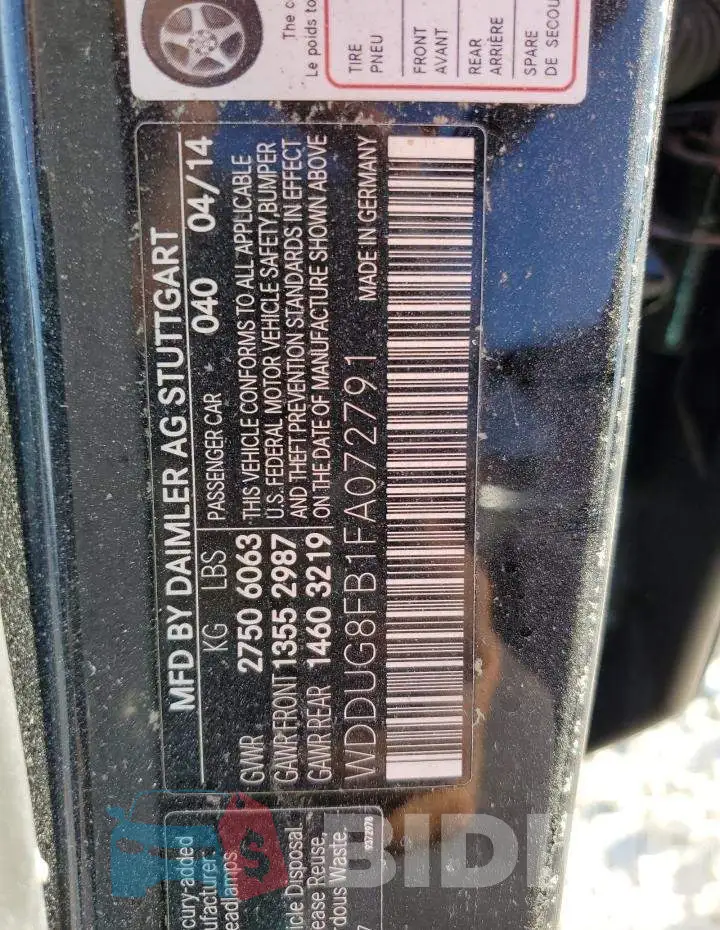 WDDUG8FB1FA072791 Photo# 10