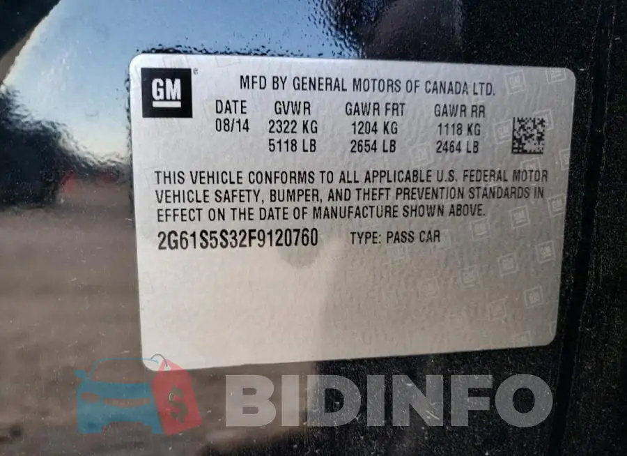 2G61S5S32F9120760 Photo# 12