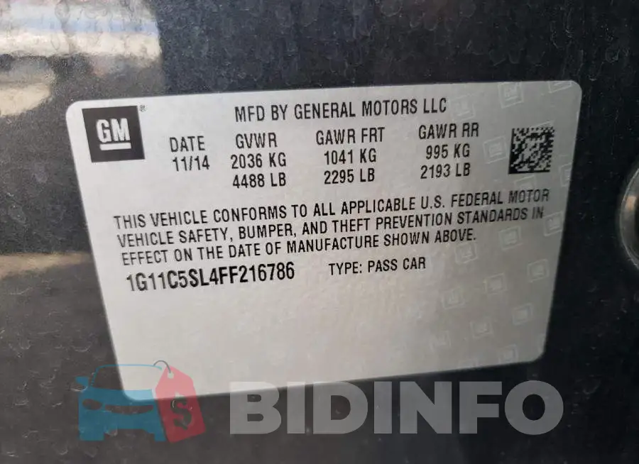 1G11C5SL4FF216786 Photo# 12