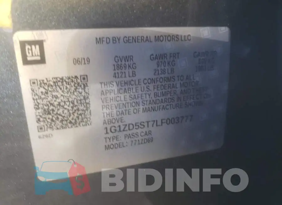 1G1ZD5ST7LF003777 Photo# 12