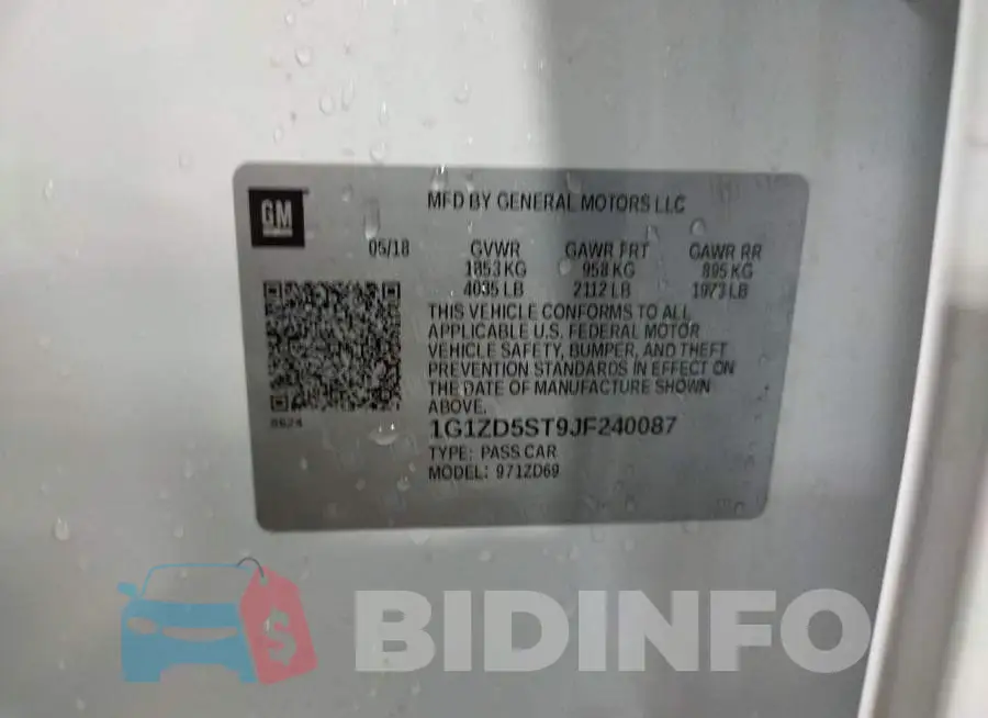 1G1ZD5ST9JF240087 Photo# 10