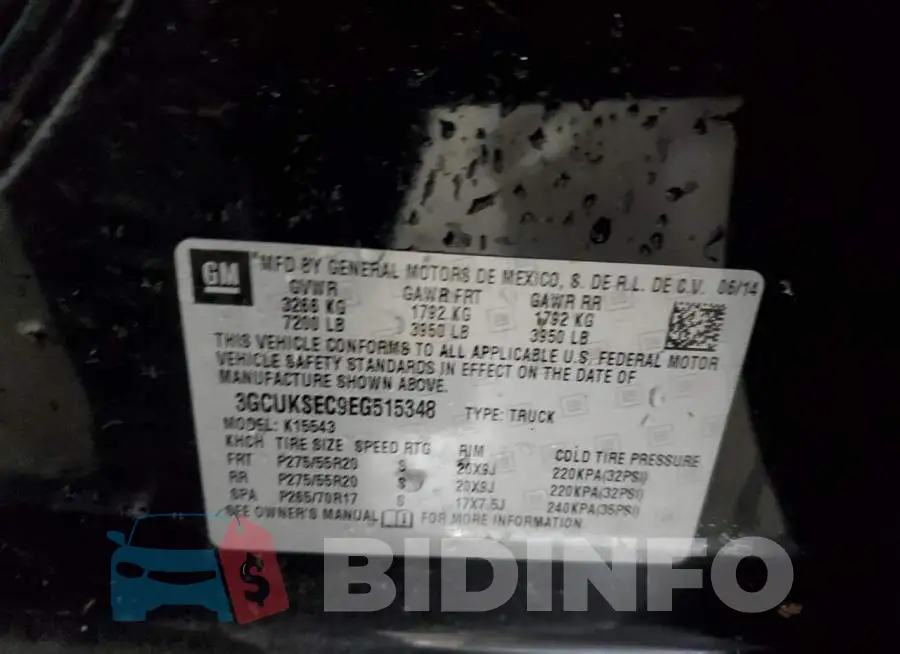 3GCUKSEC9EG515348 Photo# 10