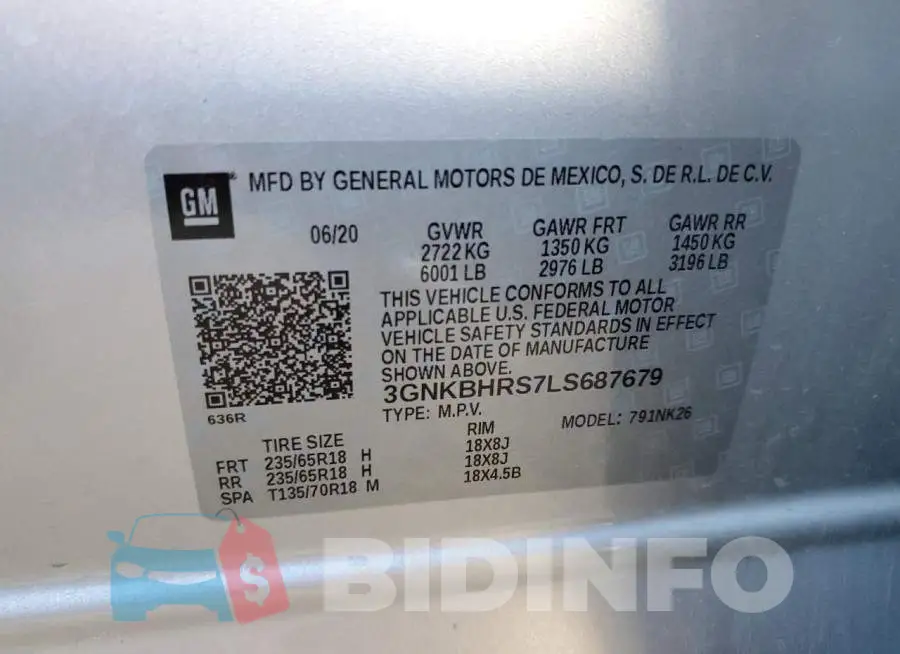 3GNKBHRS7LS687679 Photo# 13