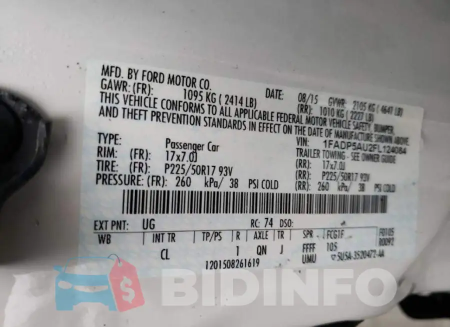 1FADP5AU2FL124084 Photo# 13
