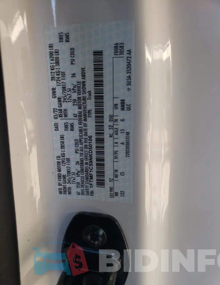 1FTMF1C59NKD50106 Photo# 13
